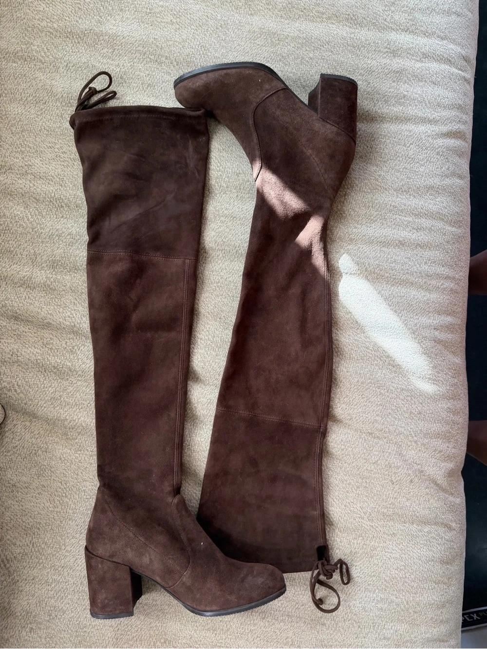 Stuart Weitzman Chocolate Brown Suede Over-the-Knee Boots size 6